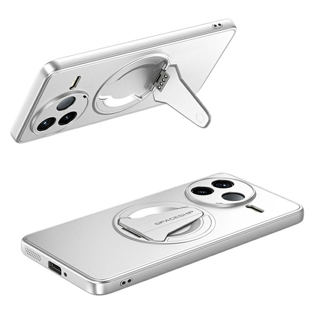 For Xiaomi Poco F7 Pro 5G / Redmi K80 5G Magnetic Case Hidden Kickstand Skin-Feel Matte PC TPU Phone Back Cover