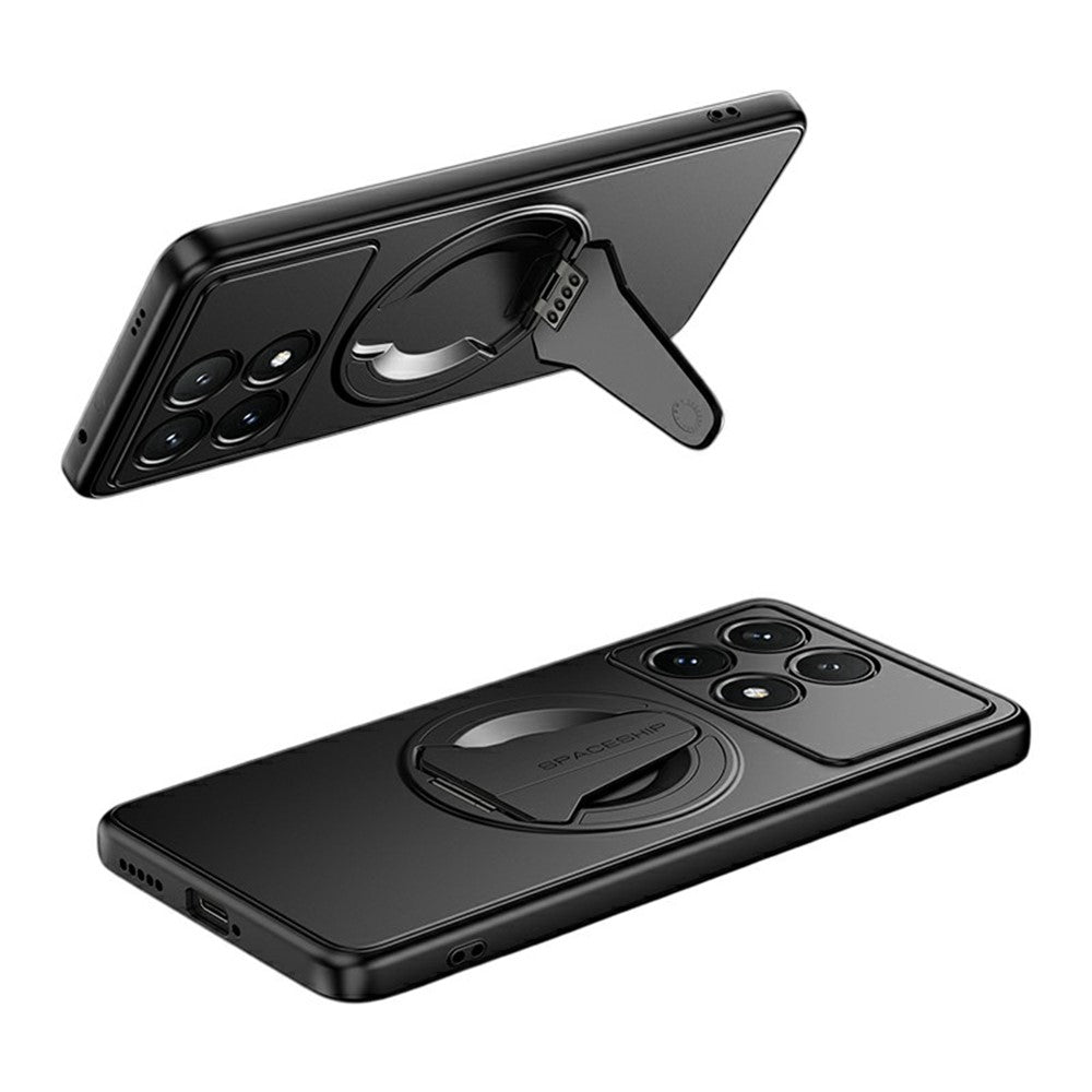 Xiaomi Poco X6 Pro 5G / Redmi K70E 5G Magnetiskt Skal Dolt Stativ Matt PC TPU mobil Baksida