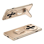 For Oppo Find X7 5G Magnetic Case Hidden Kickstand Skin-Feel Matte PC TPU Phone Back Cover