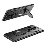 For Oppo Find X7 5G Magnetic Case Hidden Kickstand Skin-Feel Matte PC TPU Phone Back Cover