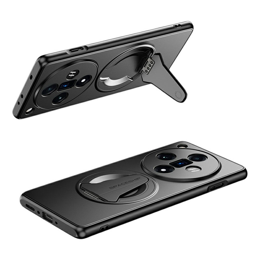 For Oppo Find X7 5G Magnetic Case Hidden Kickstand Skin-Feel Matte PC TPU Phone Back Cover