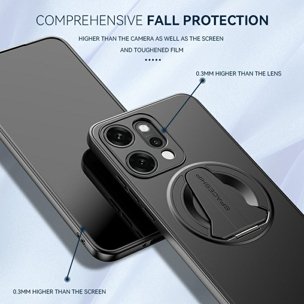Oppo Reno14 Pro 5G (Global) Magnetiskt Skal Dolt Stativ Skin-Feel Matt PC TPU mobil Baksida