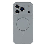 For iPhone 17 Pro Case Compatible with MagSafe Liquid Silicone + PC Phone Cover with Camera Touch Control Button