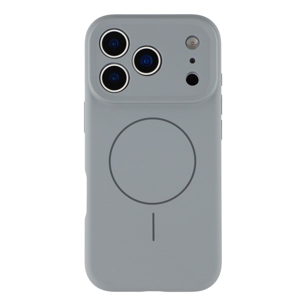 For iPhone 17 Pro Case Compatible with MagSafe Liquid Silicone + PC Phone Cover with Camera Touch Control Button