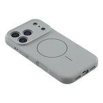 For iPhone 17 Pro Case Compatible with MagSafe Liquid Silicone + PC Phone Cover with Camera Touch Control Button