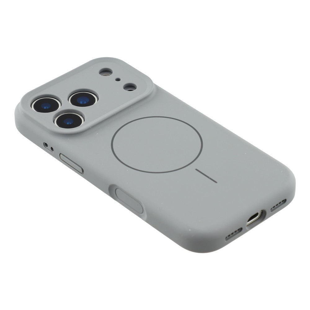 For iPhone 17 Pro Case Compatible with MagSafe Liquid Silicone + PC Phone Cover with Camera Touch Control Button