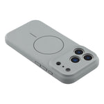 For iPhone 17 Pro Case Compatible with MagSafe Liquid Silicone + PC Phone Cover with Camera Touch Control Button