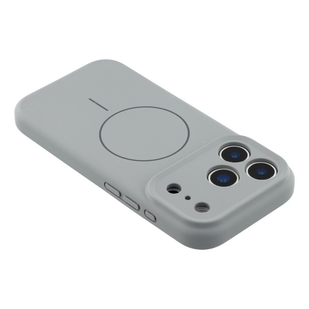 For iPhone 17 Pro Case Compatible with MagSafe Liquid Silicone + PC Phone Cover with Camera Touch Control Button