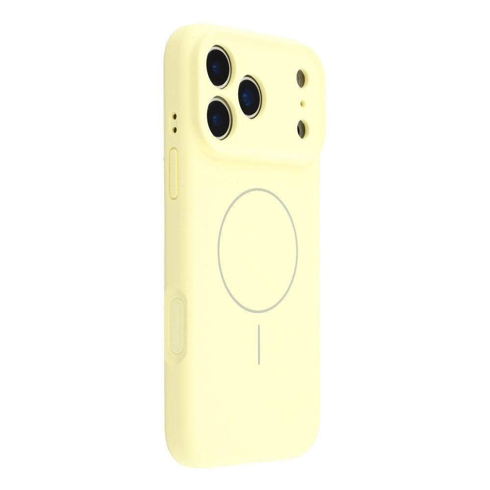 For iPhone 17 Pro Case Compatible with MagSafe Liquid Silicone + PC Phone Cover with Camera Touch Control Button
