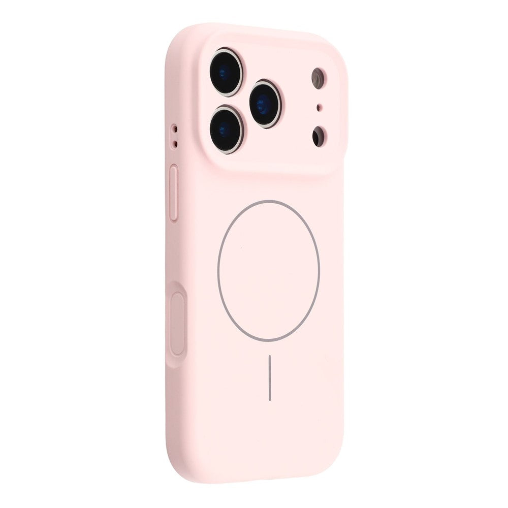 For iPhone 17 Pro Case Compatible with MagSafe Liquid Silicone + PC Phone Cover with Camera Touch Control Button