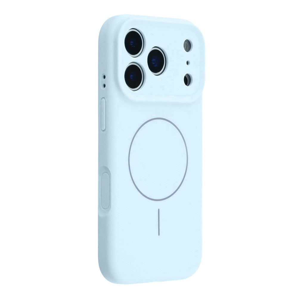 For iPhone 17 Pro Case Compatible with MagSafe Liquid Silicone + PC Phone Cover with Camera Touch Control Button