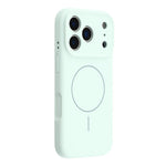 For iPhone 17 Pro Case Compatible with MagSafe Liquid Silicone + PC Phone Cover with Camera Touch Control Button