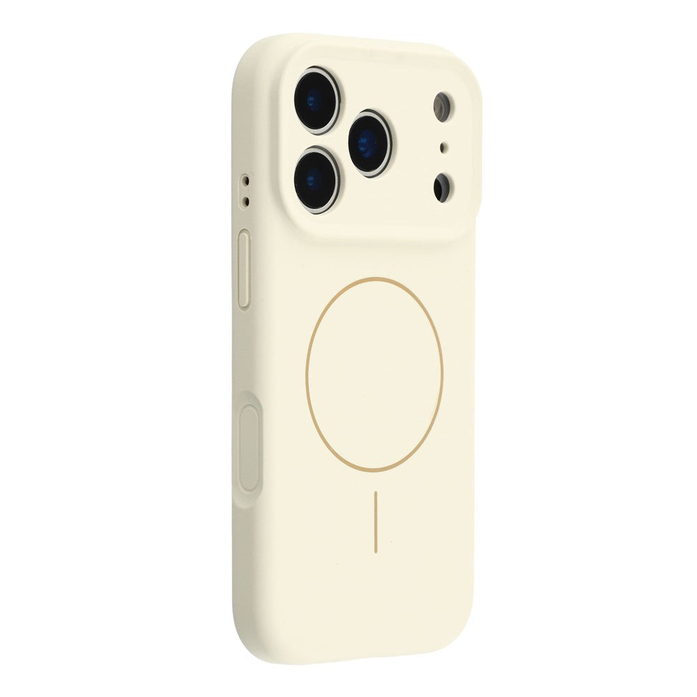 For iPhone 17 Pro Case Compatible with MagSafe Liquid Silicone + PC Phone Cover with Camera Touch Control Button