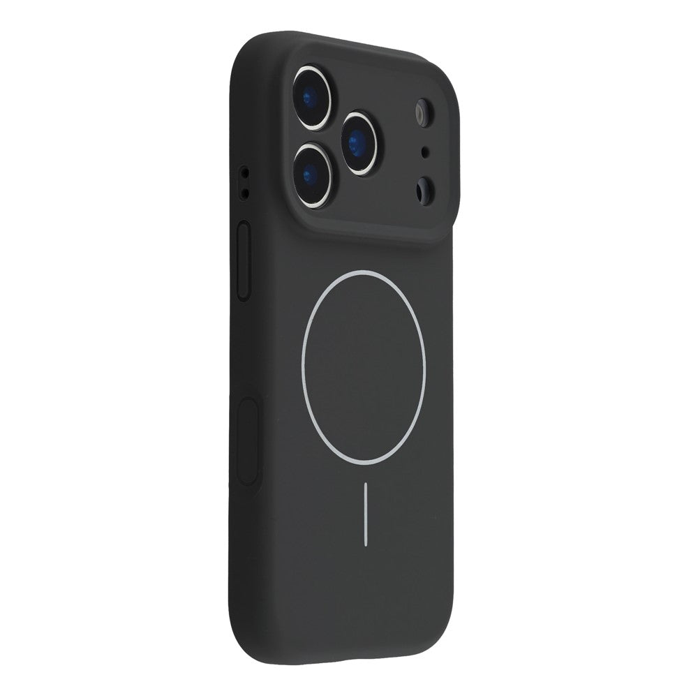 For iPhone 17 Pro Case Compatible with MagSafe Liquid Silicone + PC Phone Cover with Camera Touch Control Button