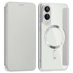 AMORUS til Samsung Galaxy S25 Edge Magnetisk etui RFID-blokerende kortholder læder telefoncover
