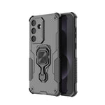 WANLONFENG For Samsung Galaxy S25 FE Phone Case  PC TPU Back Cover Kickstand with Tempered Glass
