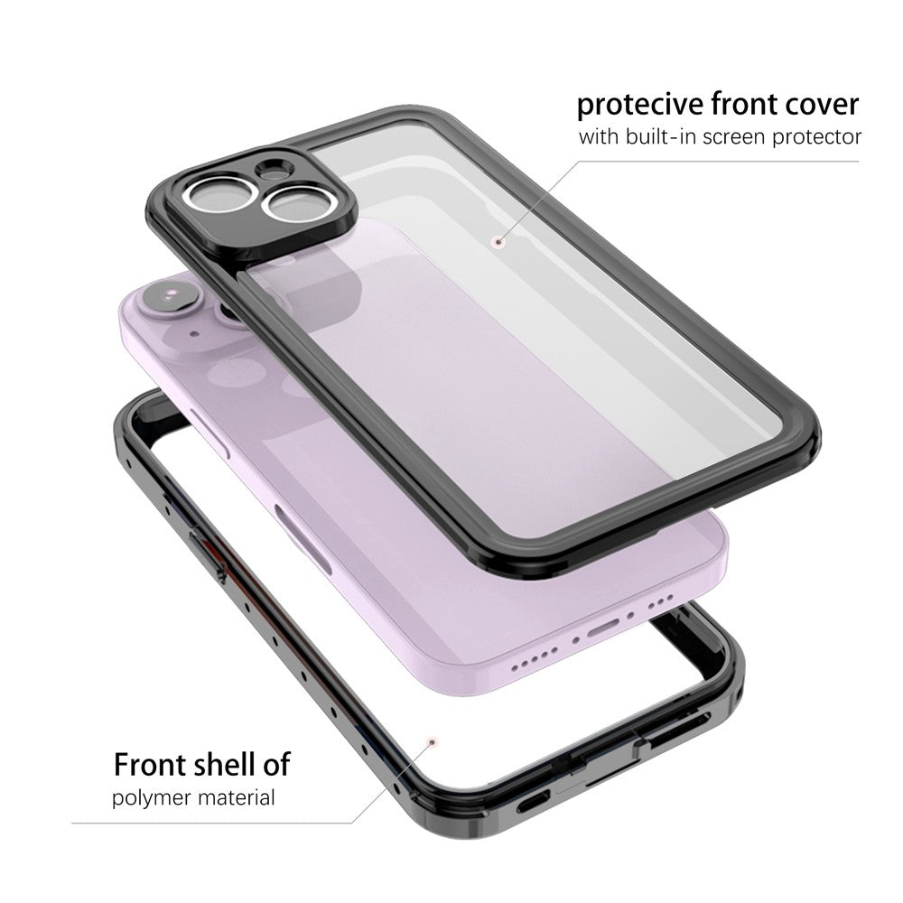 REDPEPPER PRO Series til iPhone 14 Plus IP68 Vandtæt Anti-fald Gennemsigtigt Telefoncover Fuld Beskyttelse Smartphone-cover