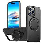 For iPhone 14 Pro Magnetic Case Rotating Kickstand TPU + PC Phone Cover