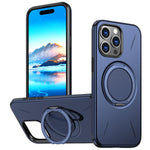 For iPhone 14 Pro Magnetic Case Rotating Kickstand TPU + PC Phone Cover