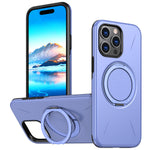 For iPhone 14 Pro Max Magnetic Case Rotating Kickstand TPU + PC Phone Cover
