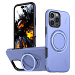 For iPhone 16 Pro Max Magnetic Case Rotating Kickstand TPU + PC Phone Cover