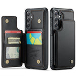 CASEME Til Samsung Galaxy S26 FE / S25 FE Cover med RFID-blokerende 5 kortlommer C22 Læderbagcover