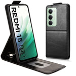 For Xiaomi Redmi 15 4G (EU) (171mm) Stand Case Magnetic Clasp Vertical Flip Leather Phone Cover with Card Holder