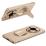 For Huawei Mate 60 Magnetic Case Hidden Kickstand Skin-Feel Matte PC TPU Phone Back Cover