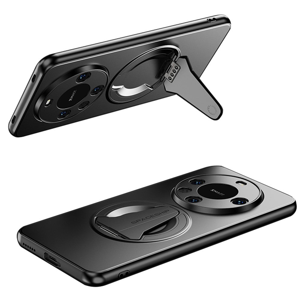 Huawei Mate 60 Pro / Mate 60 Pro+ Magnetiskt skal Dolt stativ Matt PC TPU mobilskal