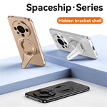 For Huawei Mate 60 Pro / Mate 60 Pro+ Magnetic Case Hidden Kickstand Skin-Feel Matte PC TPU Phone Back Cover