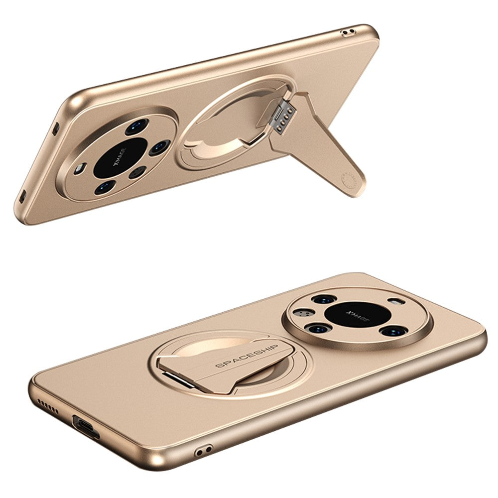 For Huawei Mate 60 Pro / Mate 60 Pro+ Magnetic Case Hidden Kickstand Skin-Feel Matte PC TPU Phone Back Cover