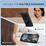 For Huawei Mate 70 Magnetic Case Hidden Kickstand Skin-Feel Matte PC TPU Phone Back Cover
