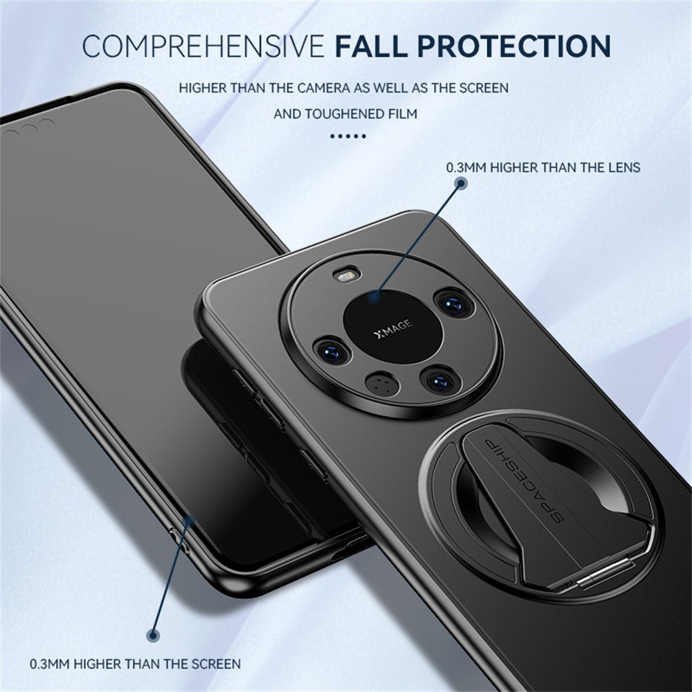 For Huawei Mate 70 Pro / Mate 70 Pro+ Magnetic Case Hidden Kickstand Skin-Feel Matte PC TPU Phone Back Cover