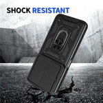 For Xiaomi Redmi 15 4G (EU) (171mm) Case with Slide Camera Lid PC + TPU Kickstand Phone Cover