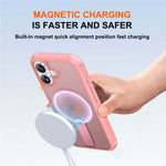 For iPhone 17 Case Compatible with MagSafe Kickstand TPU + PC Drop Protection Phone Cover