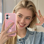 For iPhone 17 Case Compatible with MagSafe Kickstand TPU + PC Drop Protection Phone Cover