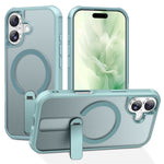 For iPhone 17 Case Compatible with MagSafe Kickstand TPU + PC Drop Protection Phone Cover