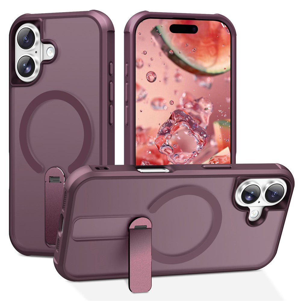 For iPhone 17 Case Compatible with MagSafe Kickstand TPU + PC Drop Protection Phone Cover