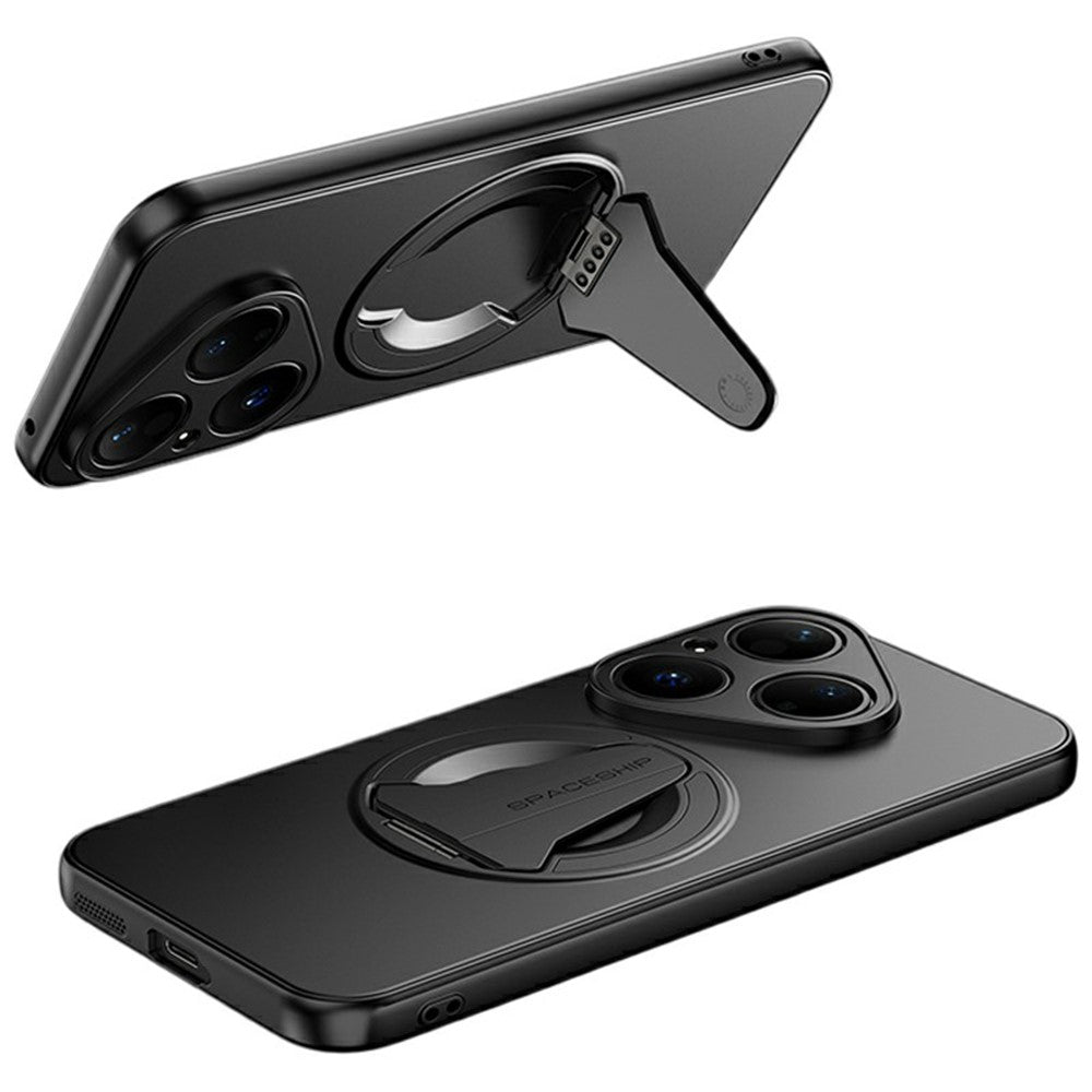 For Huawei Pura 80 Magnetic Case Hidden Kickstand Skin-Feel Matte PC TPU Phone Back Cover