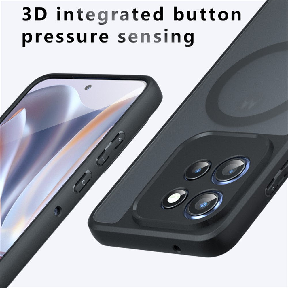 Matt fodral i TPU + PC med magnet för Motorola Edge 60 Neo 5G / Edge 50 Neo 5G / Moto S50 5G / ThinkPhone 25 5G, skal med hudkänsla