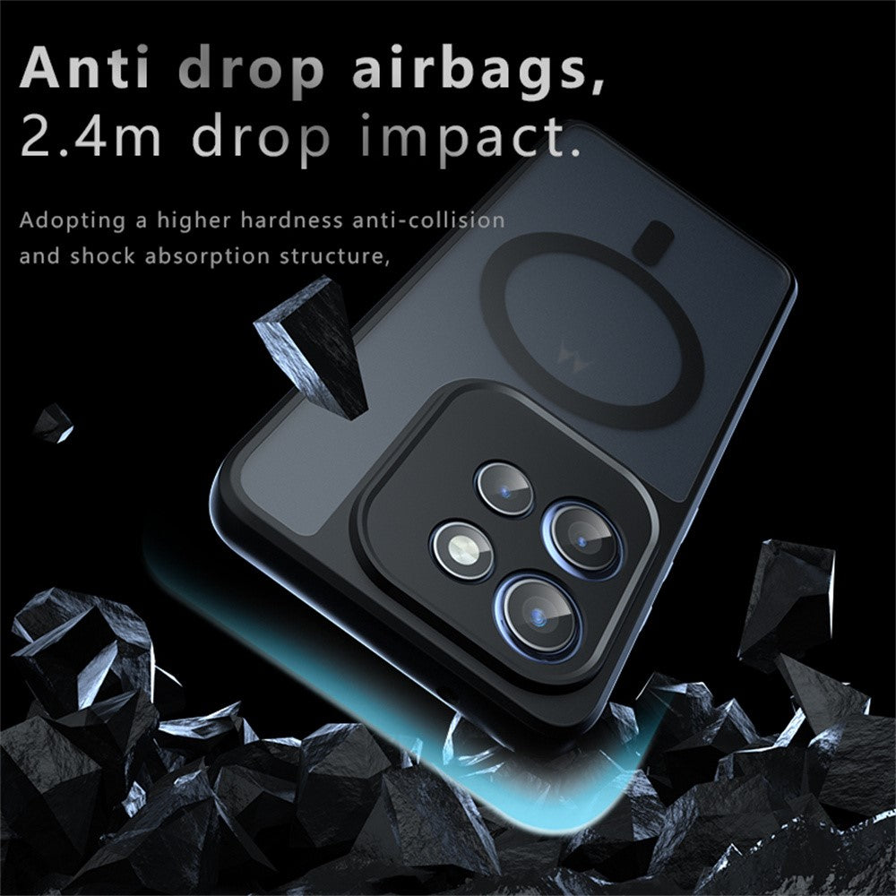 Matt fodral i TPU + PC med magnet för Motorola Edge 60 Neo 5G / Edge 50 Neo 5G / Moto S50 5G / ThinkPhone 25 5G, skal med hudkänsla