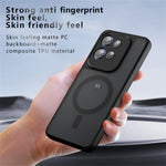 Matt fodral i TPU + PC med magnet för Motorola Edge 60 Neo 5G / Edge 50 Neo 5G / Moto S50 5G / ThinkPhone 25 5G, skal med hudkänsla