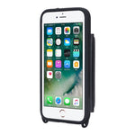 For iPhone SE (2022) / (2020) / 8 / 7 Case with Lanyard / Mirror / Card Holder Grid Pattern RFID Blocking Phone Cover