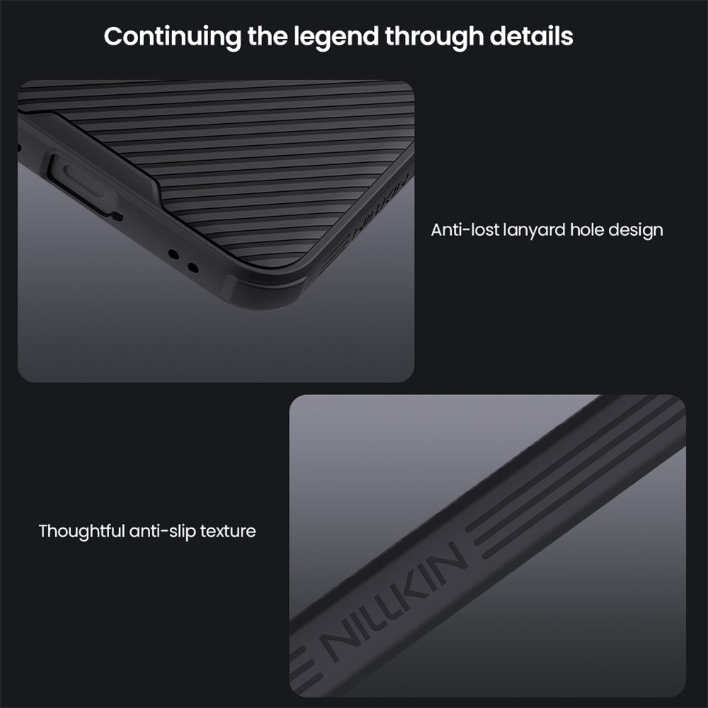 NILLKIN Camshield Pro for Samsung Galaxy S25 FE Magnetic Case TPU + PC Phone Cover with Slider Camera