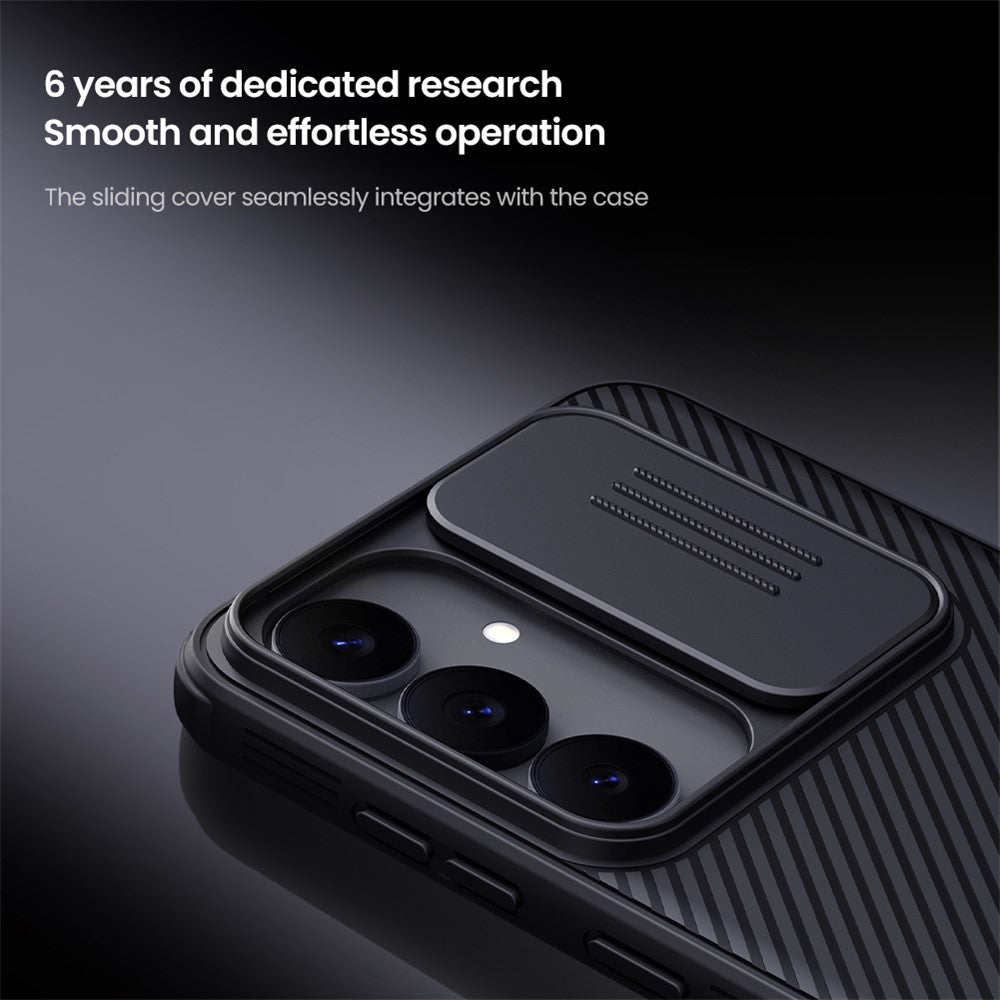 NILLKIN Camshield Pro for Samsung Galaxy S25 FE Magnetic Case TPU + PC Phone Cover with Slider Camera