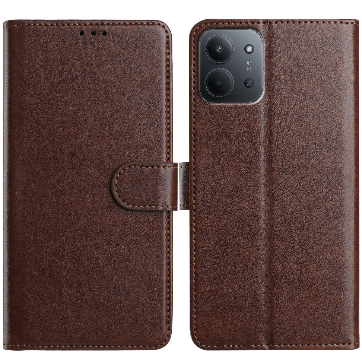 For Xiaomi Redmi Redmi 15C 4G (EU) (173mm) / 15C 5G (EU) (173mm) / Poco C85 4G (173mm) Phone Case Stand PU Leather Cover with 8 Card Slot