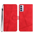For Xiaomi Redmi 15 5G (Global) (169mm) Case Lines Imprinted Flip Leather Retro Phone Cover with Wrist Strap