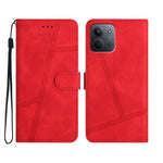 For Xiaomi Redmi 15C 4G (Global) (171mm) Case Lines Imprinted Flip Leather Retro Phone Cover with Wrist Strap