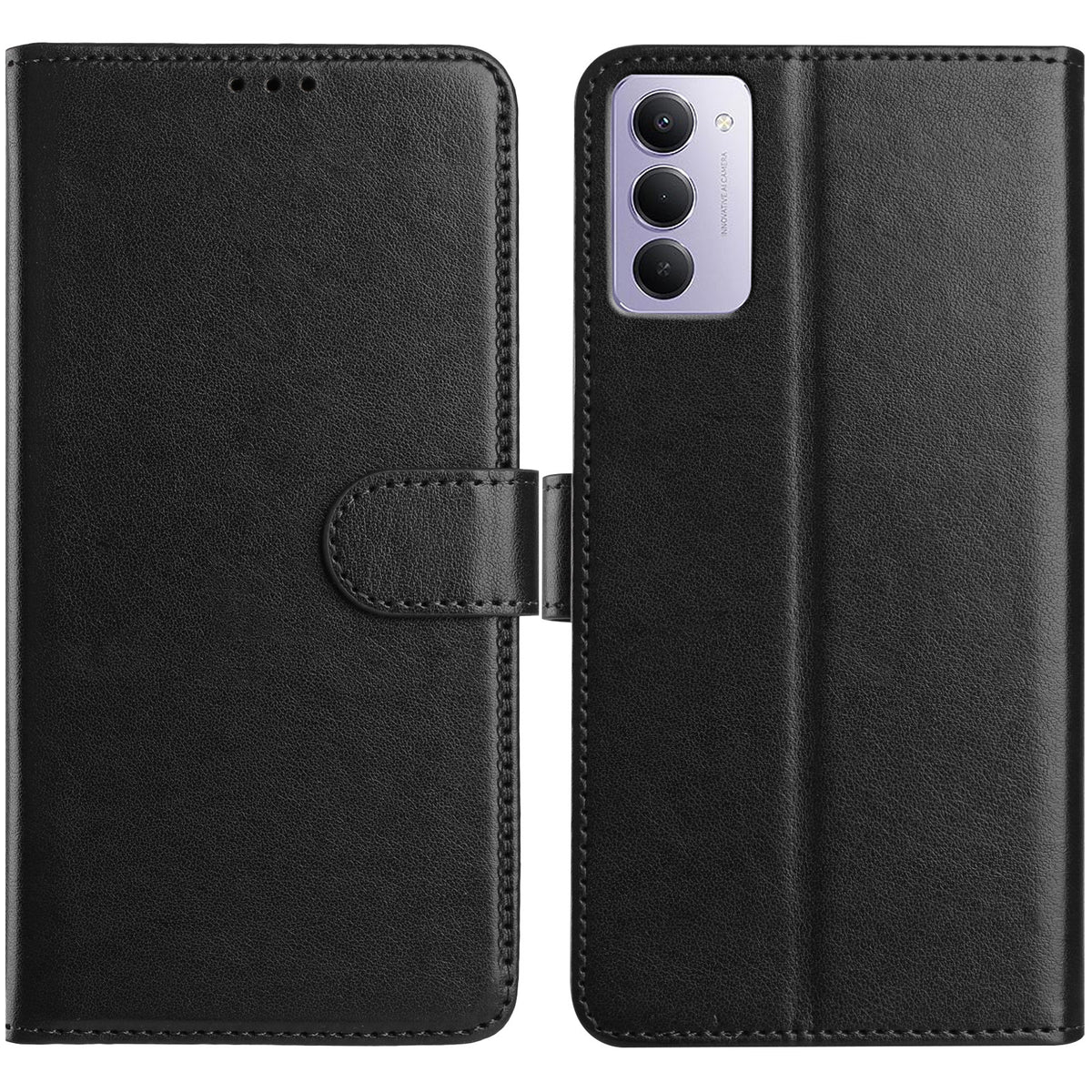 Xiaomi Redmi 15 4G (EU) (171mm) Plånboksfodral med stativ, PU-läder, fällbart skydd med 8 kortplatser