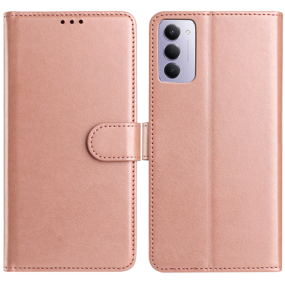 Xiaomi Redmi 15 4G (EU) (171mm) Plånboksfodral med stativ, PU-läder, fällbart skydd med 8 kortplatser